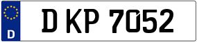 Trailer License Plate